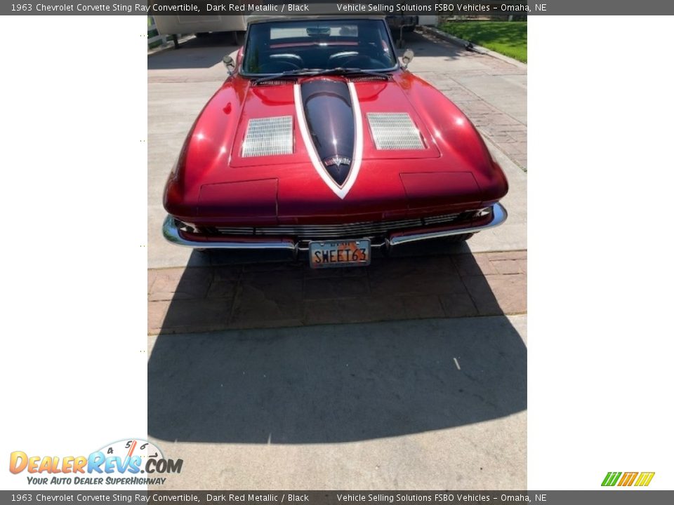 1963 Chevrolet Corvette Sting Ray Convertible Dark Red Metallic / Black Photo #15