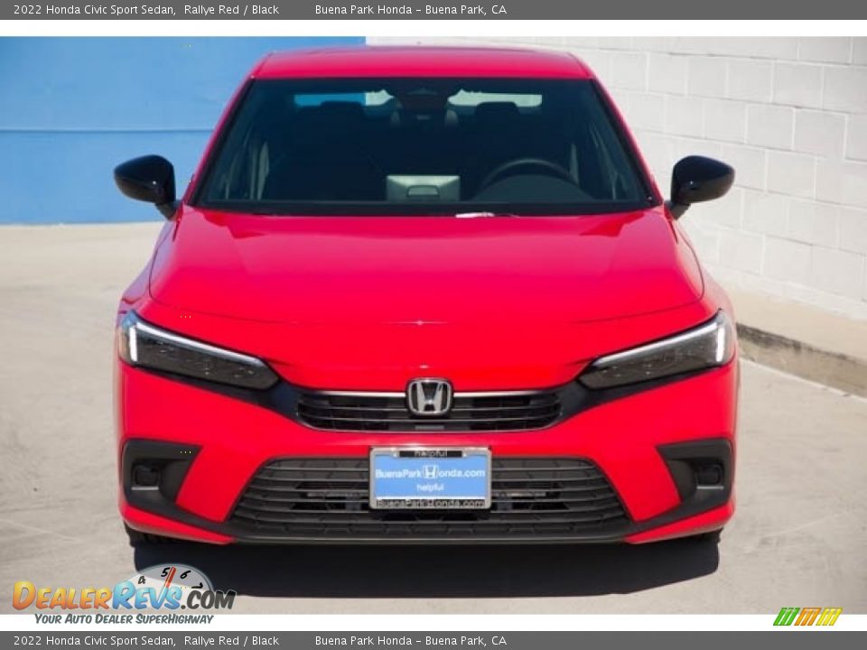 2022 Honda Civic Sport Sedan Rallye Red / Black Photo #3