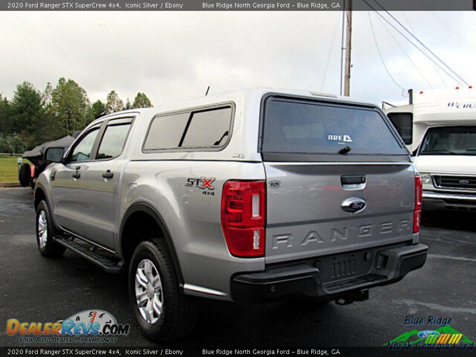 2020 Ford Ranger STX SuperCrew 4x4 Iconic Silver / Ebony Photo #3