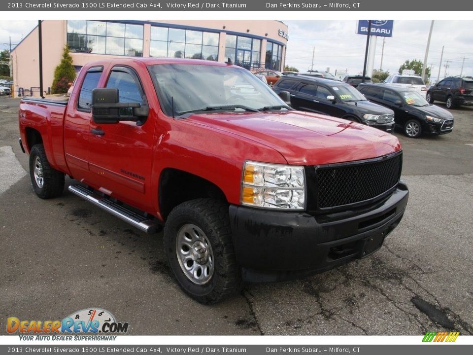2013 Chevrolet Silverado 1500 LS Extended Cab 4x4 Victory Red / Dark Titanium Photo #3