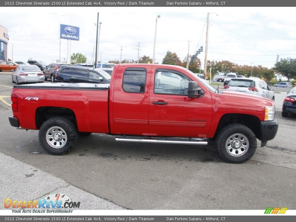 2013 Chevrolet Silverado 1500 LS Extended Cab 4x4 Victory Red / Dark Titanium Photo #4