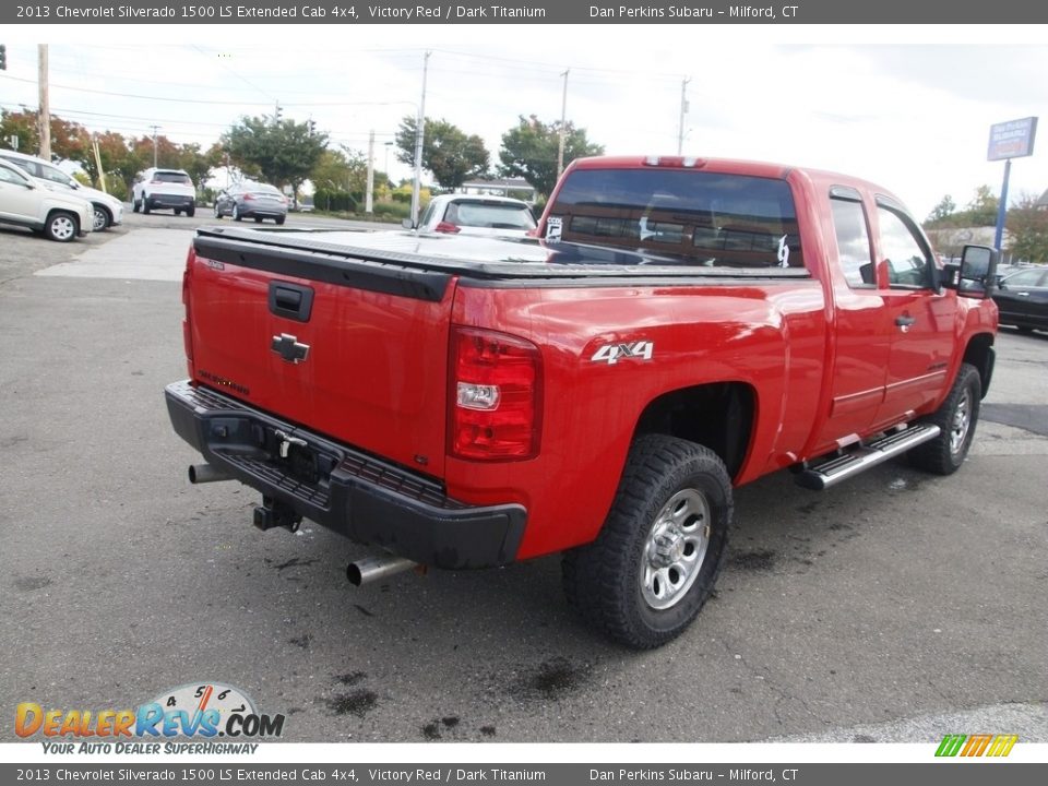 2013 Chevrolet Silverado 1500 LS Extended Cab 4x4 Victory Red / Dark Titanium Photo #5