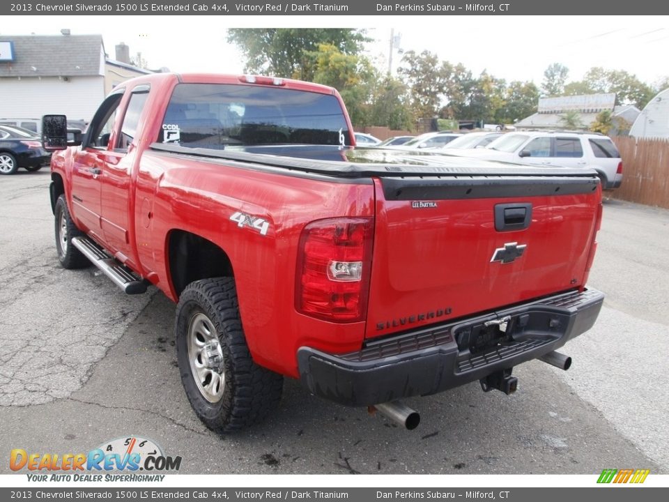 2013 Chevrolet Silverado 1500 LS Extended Cab 4x4 Victory Red / Dark Titanium Photo #7