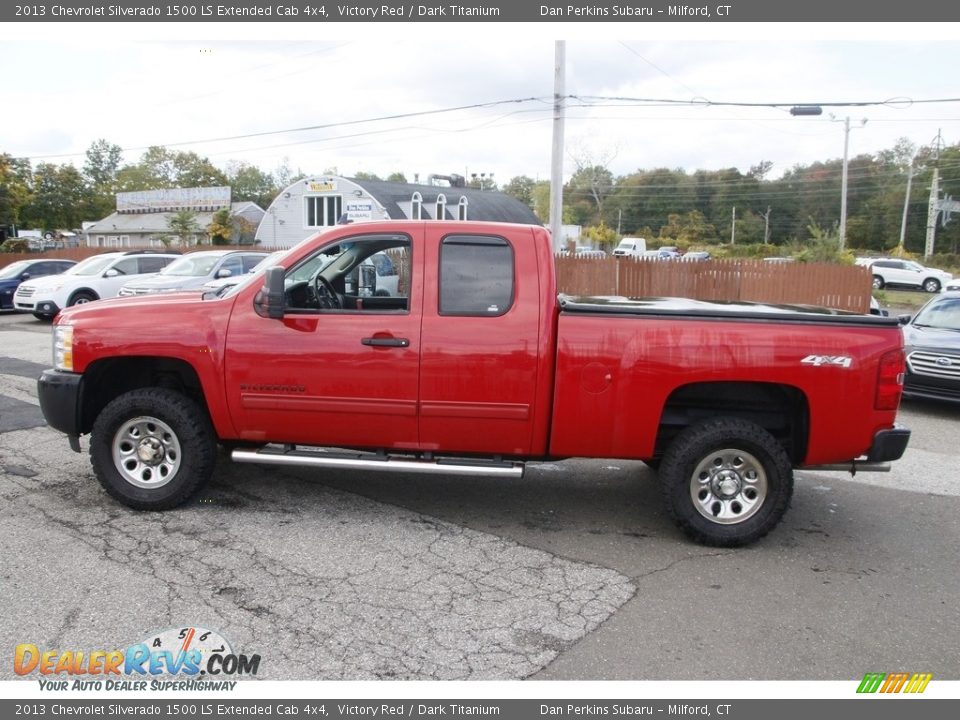 2013 Chevrolet Silverado 1500 LS Extended Cab 4x4 Victory Red / Dark Titanium Photo #8