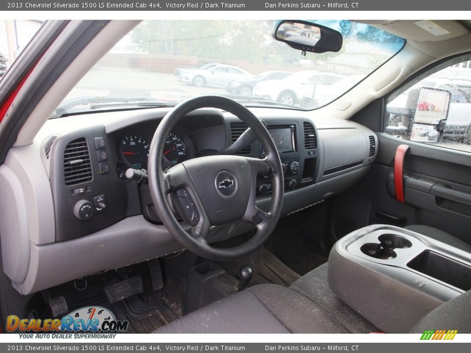 2013 Chevrolet Silverado 1500 LS Extended Cab 4x4 Victory Red / Dark Titanium Photo #10