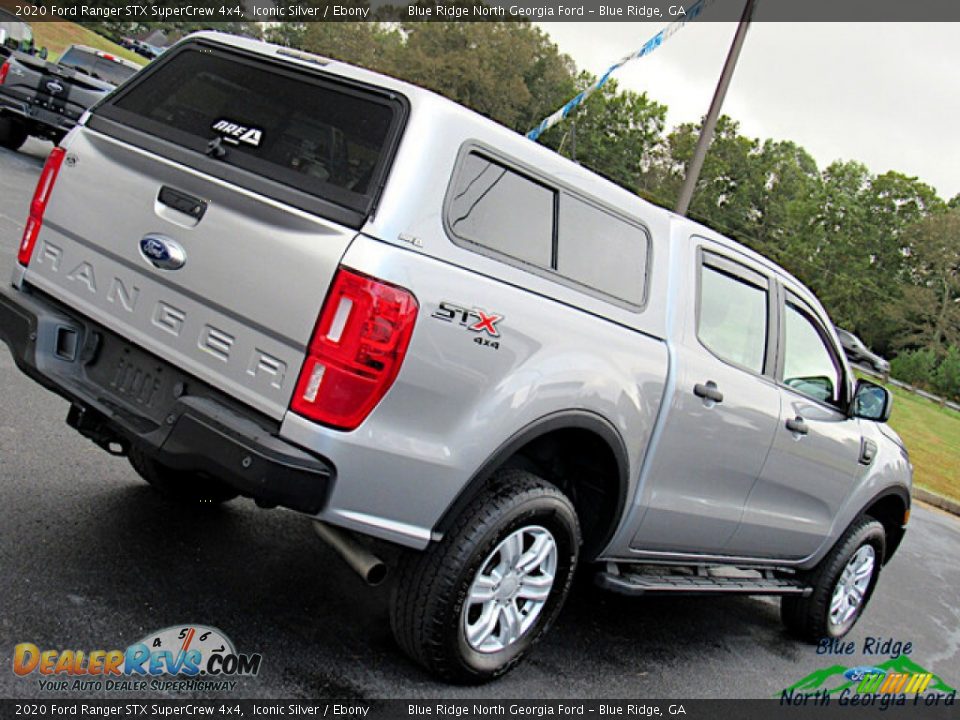 2020 Ford Ranger STX SuperCrew 4x4 Iconic Silver / Ebony Photo #27