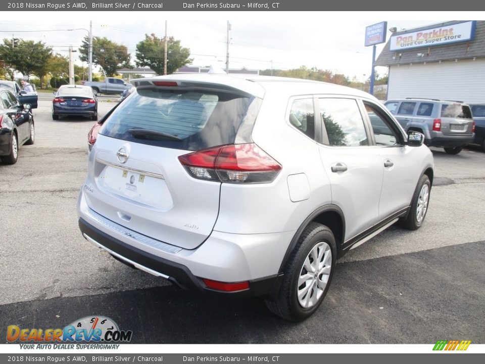 2018 Nissan Rogue S AWD Brilliant Silver / Charcoal Photo #5