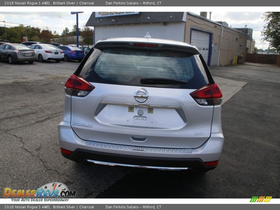 2018 Nissan Rogue S AWD Brilliant Silver / Charcoal Photo #6