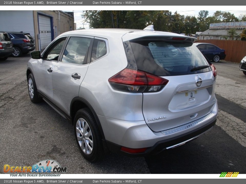 2018 Nissan Rogue S AWD Brilliant Silver / Charcoal Photo #7