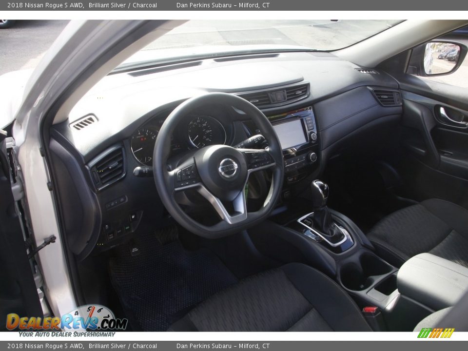 2018 Nissan Rogue S AWD Brilliant Silver / Charcoal Photo #10