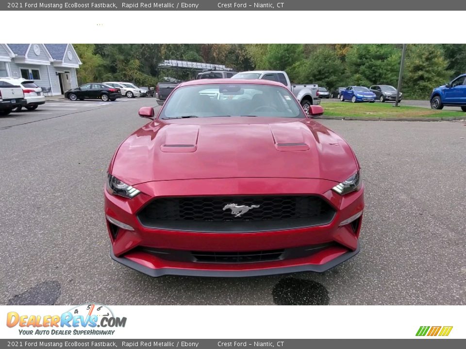 2021 Ford Mustang EcoBoost Fastback Rapid Red Metallic / Ebony Photo #2