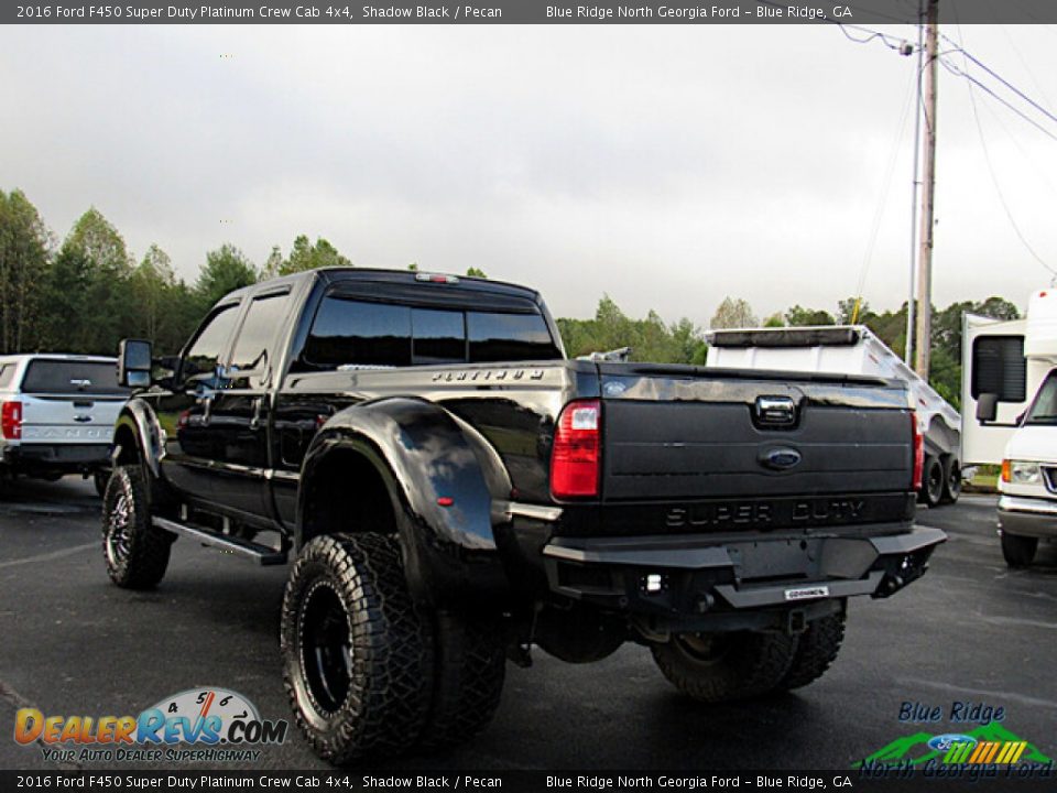 2016 Ford F450 Super Duty Platinum Crew Cab 4x4 Shadow Black / Pecan Photo #3