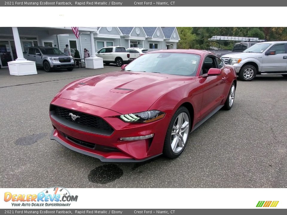 2021 Ford Mustang EcoBoost Fastback Rapid Red Metallic / Ebony Photo #3