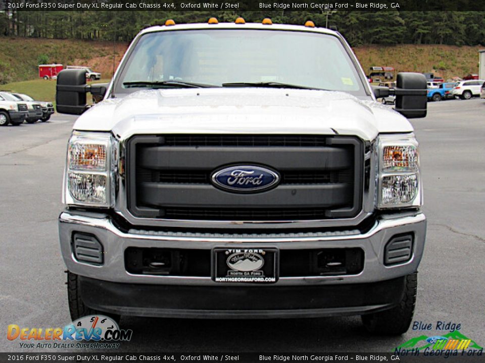 2016 Ford F350 Super Duty XL Regular Cab Chassis 4x4 Oxford White / Steel Photo #8