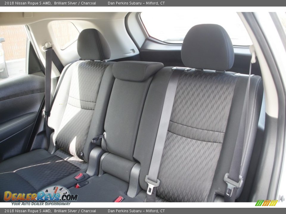 2018 Nissan Rogue S AWD Brilliant Silver / Charcoal Photo #12