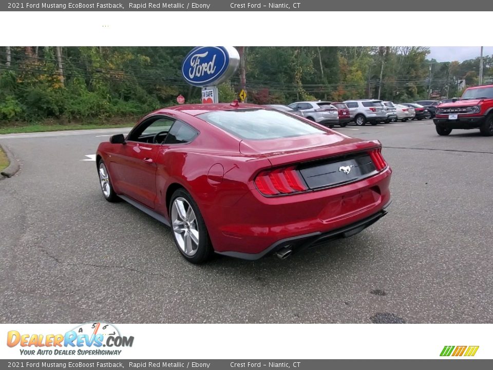 2021 Ford Mustang EcoBoost Fastback Rapid Red Metallic / Ebony Photo #5