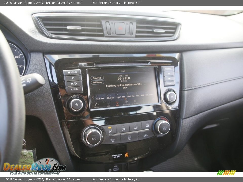 2018 Nissan Rogue S AWD Brilliant Silver / Charcoal Photo #18