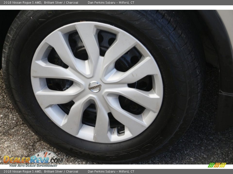 2018 Nissan Rogue S AWD Brilliant Silver / Charcoal Photo #21