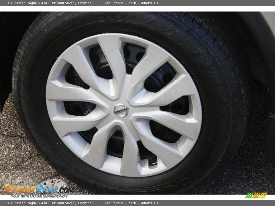 2018 Nissan Rogue S AWD Brilliant Silver / Charcoal Photo #22