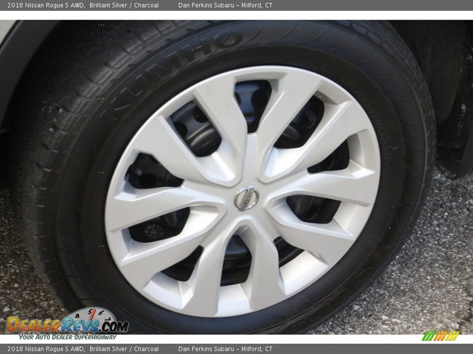 2018 Nissan Rogue S AWD Brilliant Silver / Charcoal Photo #23