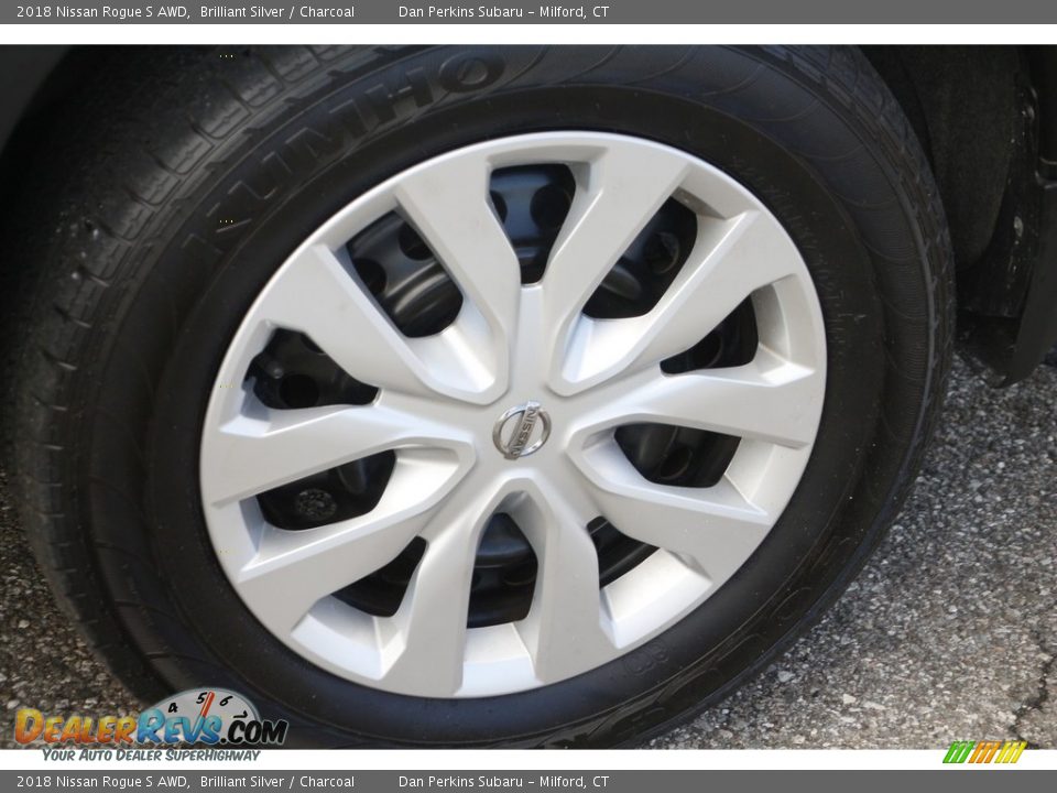 2018 Nissan Rogue S AWD Brilliant Silver / Charcoal Photo #24