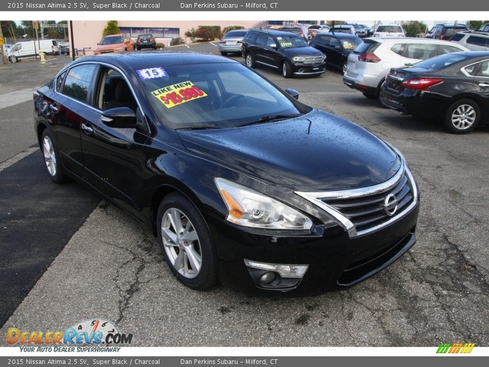 2015 Nissan Altima 2.5 SV Super Black / Charcoal Photo #3