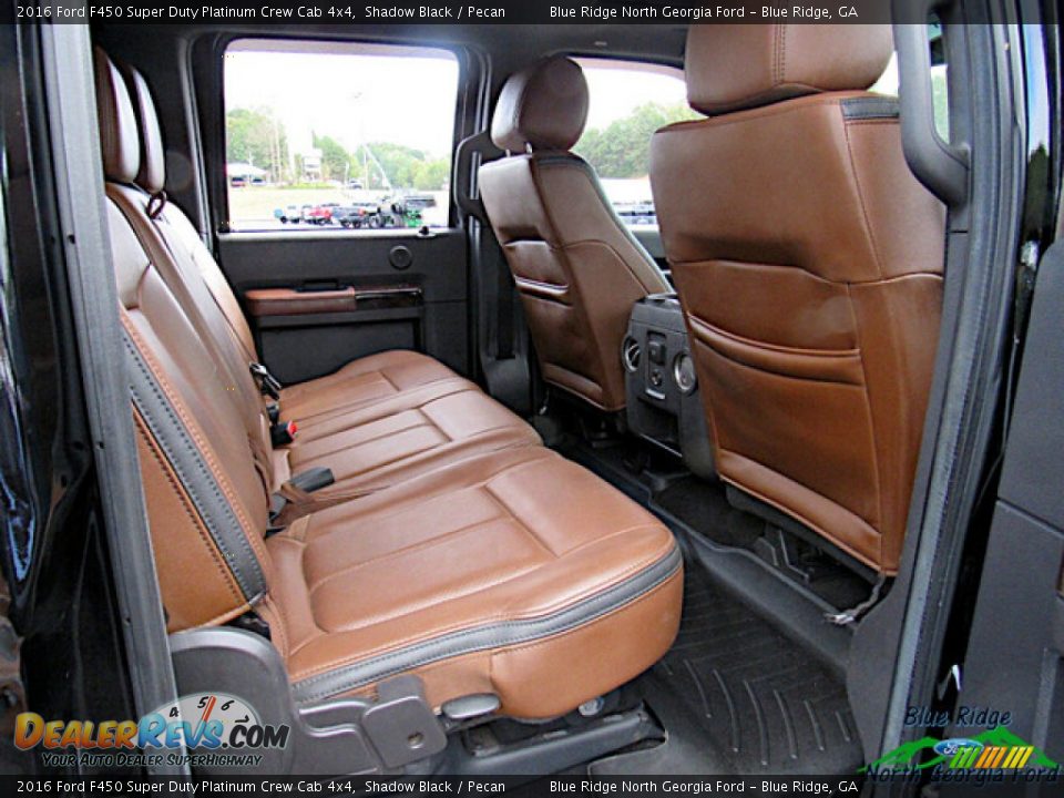 Rear Seat of 2016 Ford F450 Super Duty Platinum Crew Cab 4x4 Photo #22