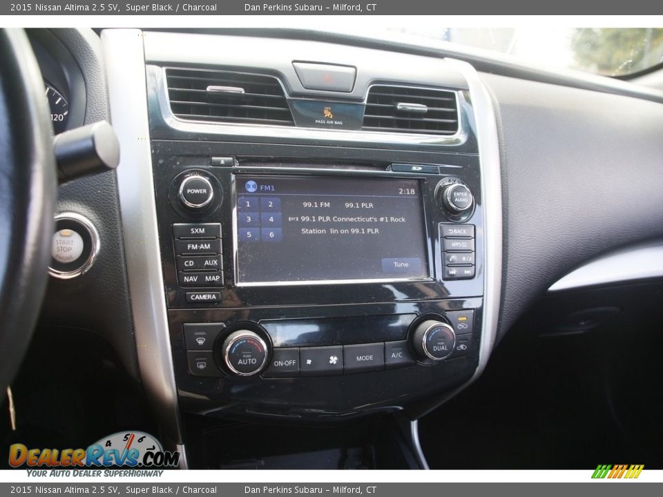 2015 Nissan Altima 2.5 SV Super Black / Charcoal Photo #18