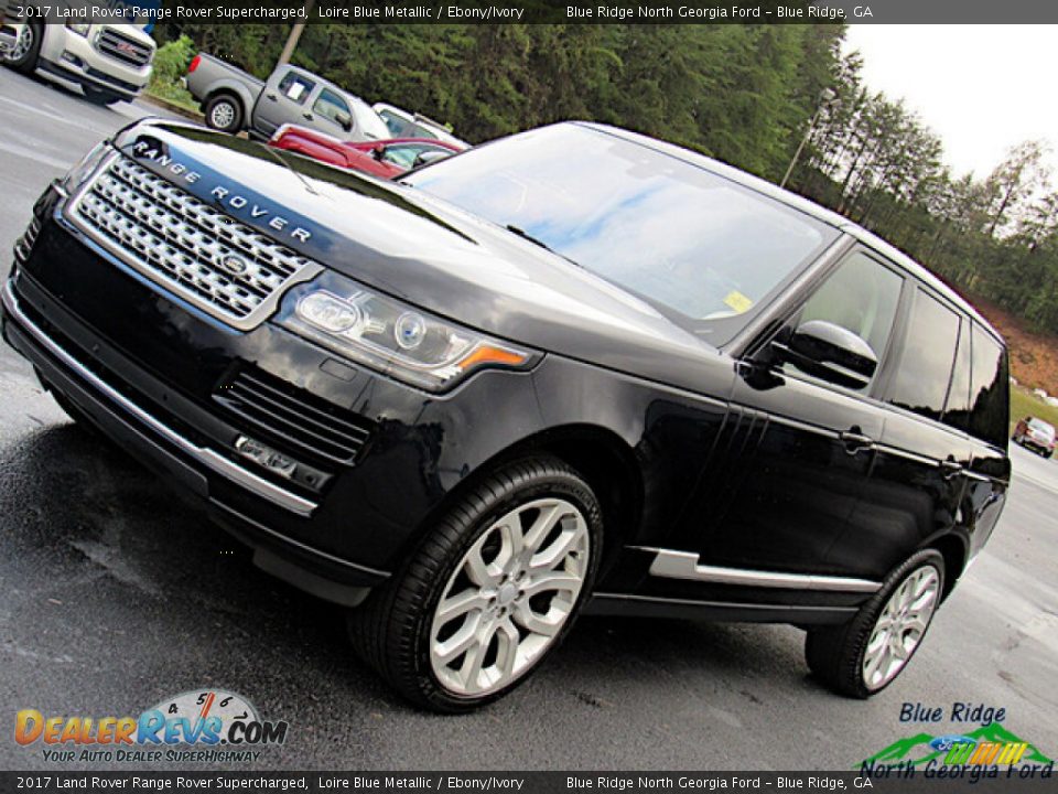 2017 Land Rover Range Rover Supercharged Loire Blue Metallic / Ebony/Ivory Photo #28