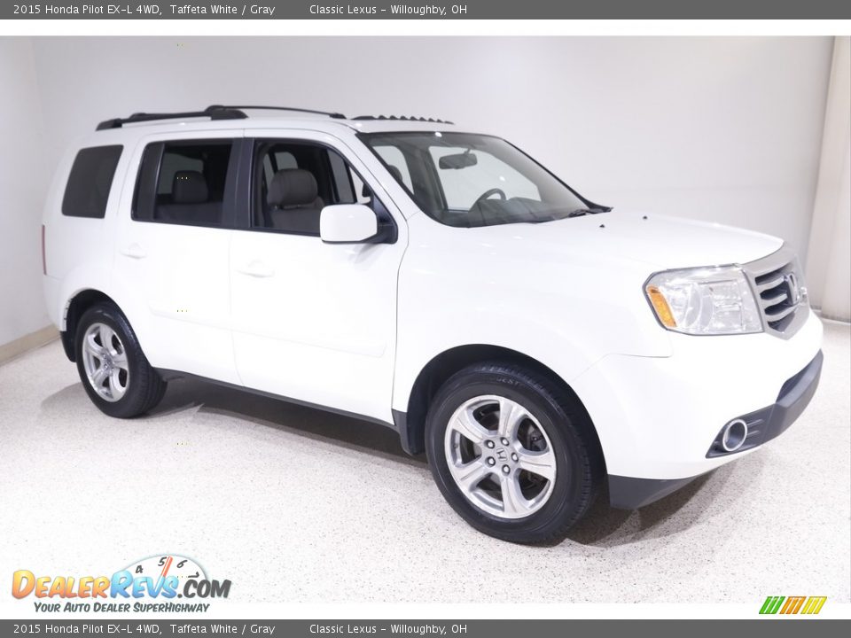 2015 Honda Pilot EX-L 4WD Taffeta White / Gray Photo #1