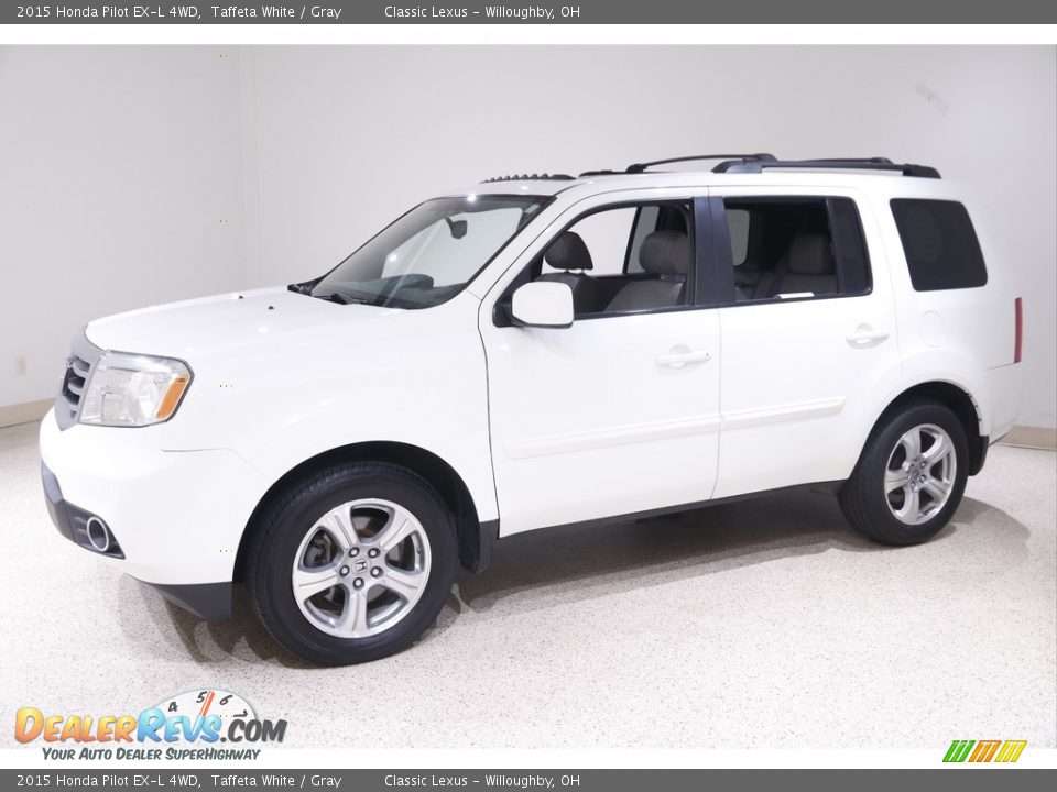 2015 Honda Pilot EX-L 4WD Taffeta White / Gray Photo #3