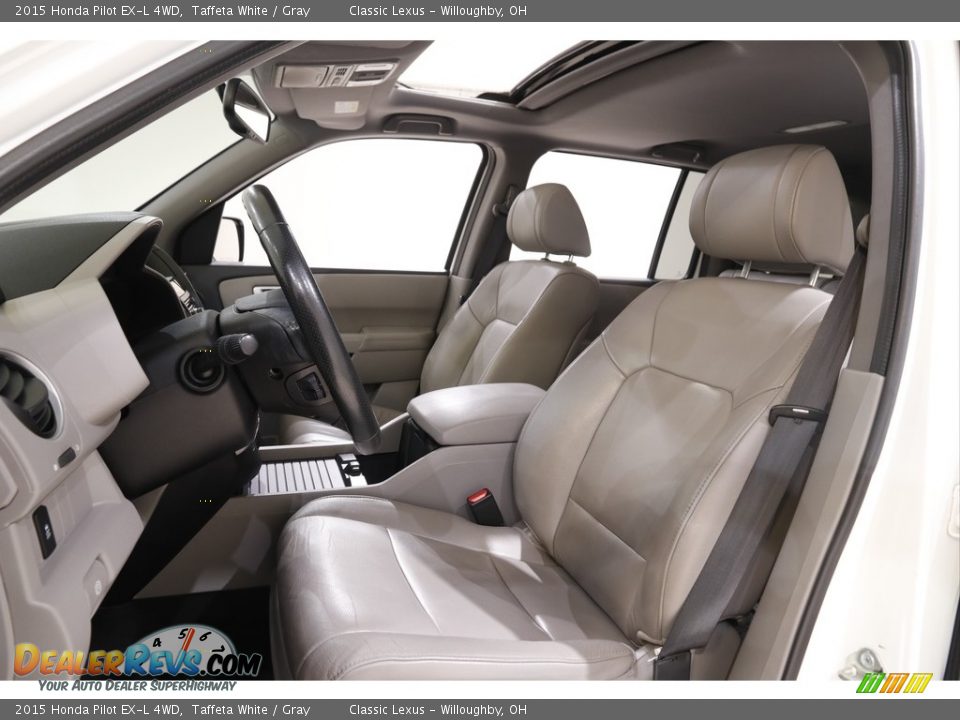 2015 Honda Pilot EX-L 4WD Taffeta White / Gray Photo #5