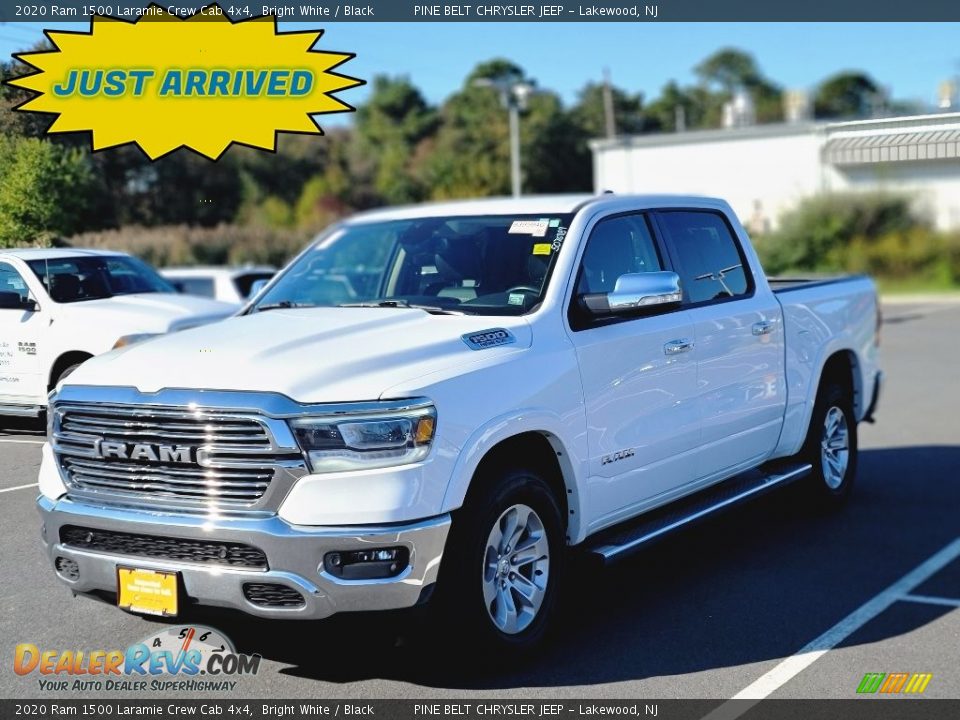 2020 Ram 1500 Laramie Crew Cab 4x4 Bright White / Black Photo #1