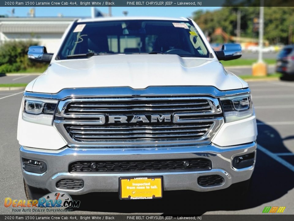 2020 Ram 1500 Laramie Crew Cab 4x4 Bright White / Black Photo #2