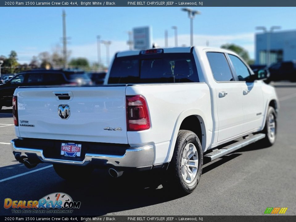 2020 Ram 1500 Laramie Crew Cab 4x4 Bright White / Black Photo #4