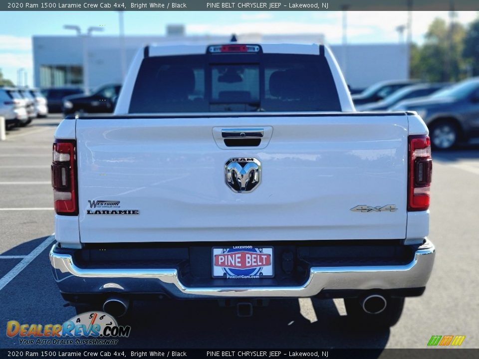 2020 Ram 1500 Laramie Crew Cab 4x4 Bright White / Black Photo #5