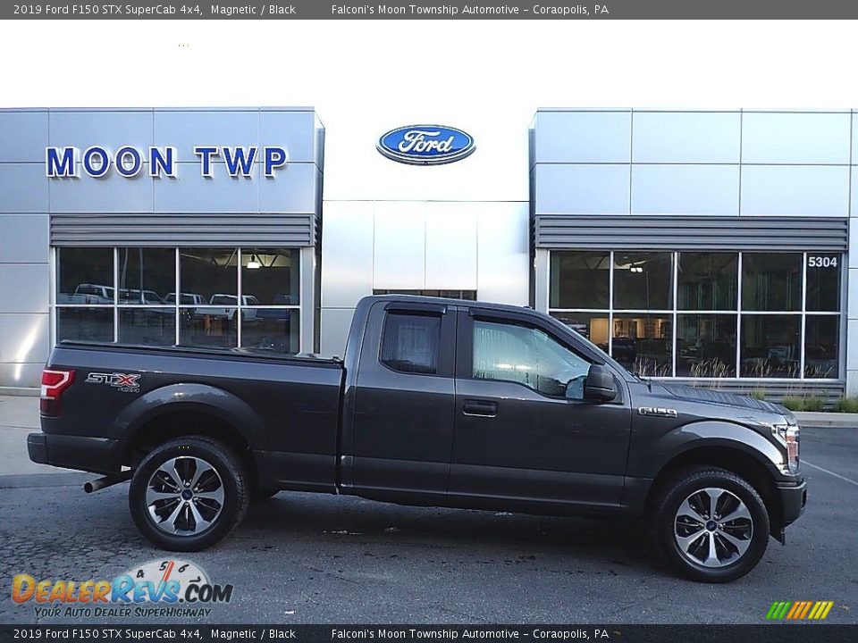 2019 Ford F150 STX SuperCab 4x4 Magnetic / Black Photo #1