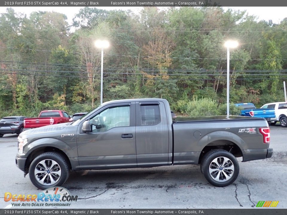 2019 Ford F150 STX SuperCab 4x4 Magnetic / Black Photo #5