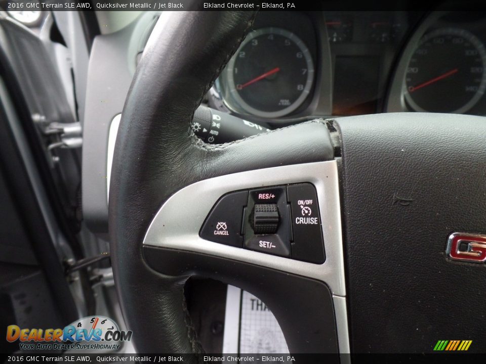 2016 GMC Terrain SLE AWD Quicksilver Metallic / Jet Black Photo #23