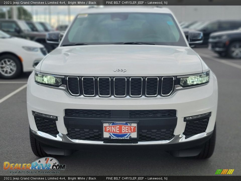 2021 Jeep Grand Cherokee L Limited 4x4 Bright White / Black Photo #3