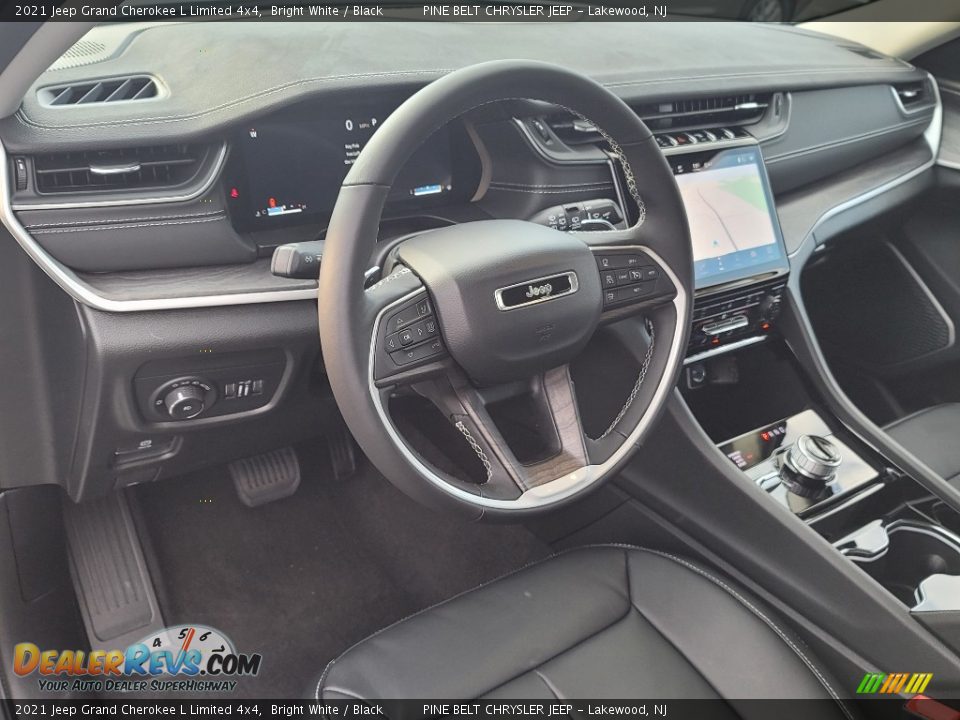 2021 Jeep Grand Cherokee L Limited 4x4 Bright White / Black Photo #13