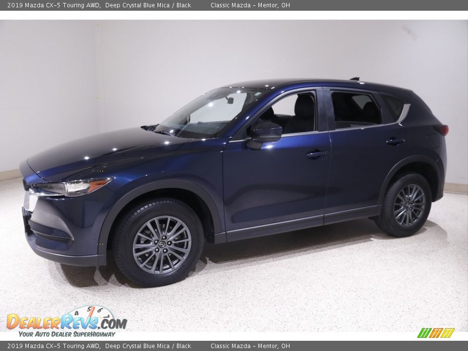 2019 Mazda CX-5 Touring AWD Deep Crystal Blue Mica / Black Photo #3