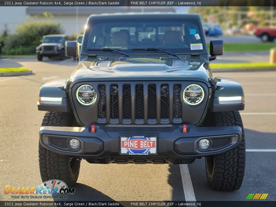 2021 Jeep Gladiator Rubicon 4x4 Sarge Green / Black/Dark Saddle Photo #3