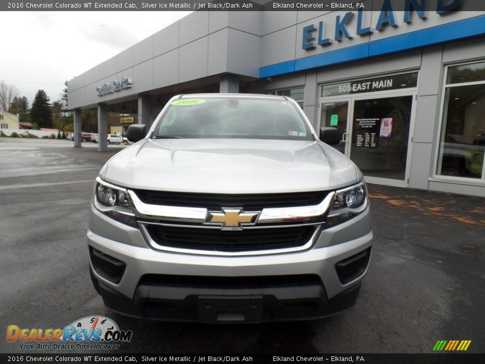 2016 Chevrolet Colorado WT Extended Cab Silver Ice Metallic / Jet Black/Dark Ash Photo #3