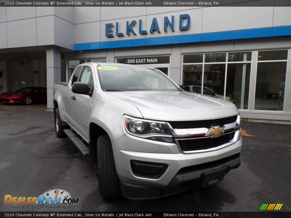 2016 Chevrolet Colorado WT Extended Cab Silver Ice Metallic / Jet Black/Dark Ash Photo #4