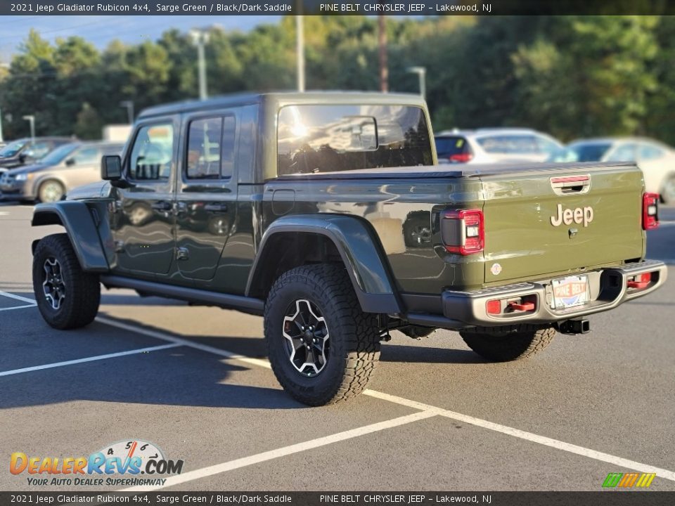 2021 Jeep Gladiator Rubicon 4x4 Sarge Green / Black/Dark Saddle Photo #6