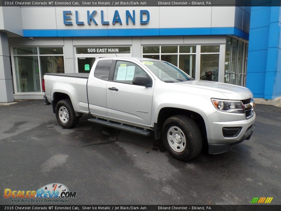 2016 Chevrolet Colorado WT Extended Cab Silver Ice Metallic / Jet Black/Dark Ash Photo #5