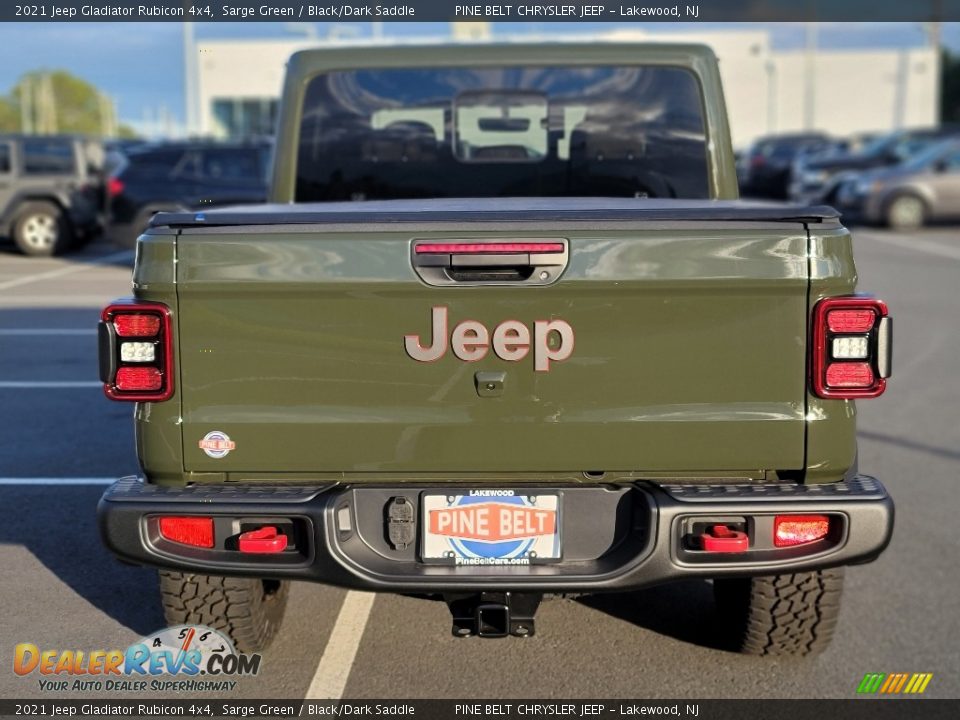 2021 Jeep Gladiator Rubicon 4x4 Sarge Green / Black/Dark Saddle Photo #7