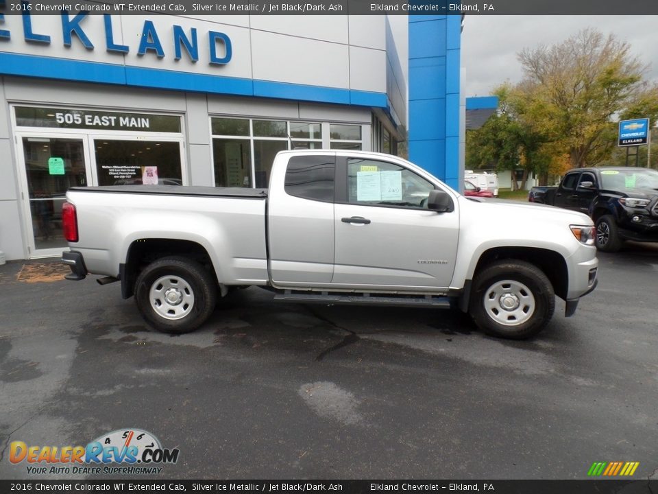 2016 Chevrolet Colorado WT Extended Cab Silver Ice Metallic / Jet Black/Dark Ash Photo #6