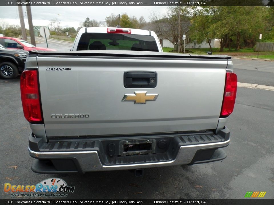 2016 Chevrolet Colorado WT Extended Cab Silver Ice Metallic / Jet Black/Dark Ash Photo #8